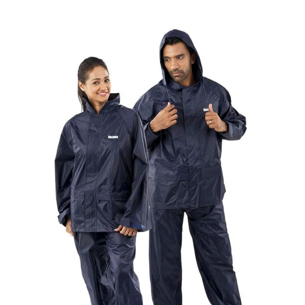 Happylon Raincoat 100% Waterproof for men- Black