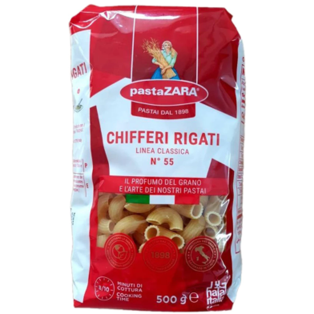 PASTA ZARA CHIFFERI RIGATI 500GM