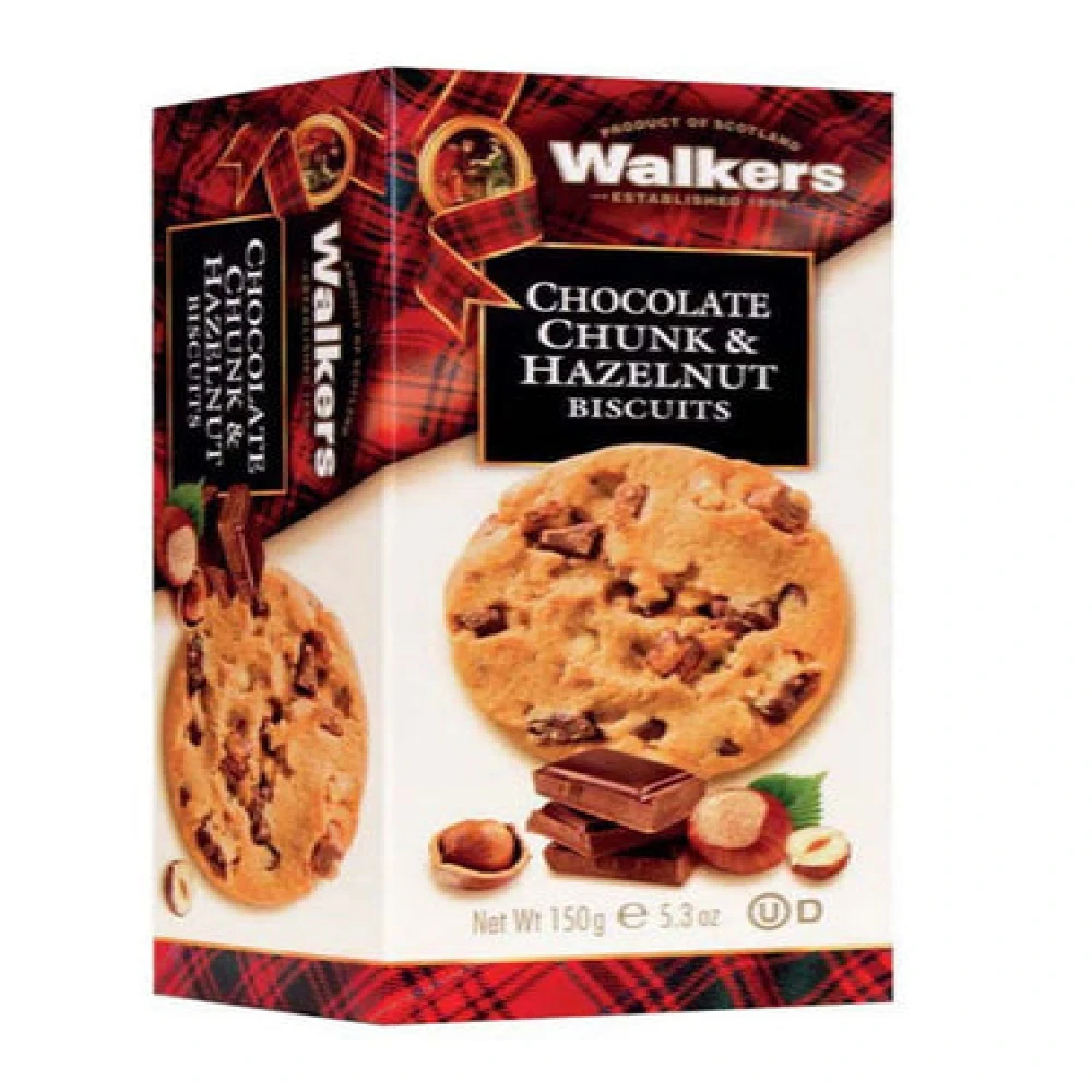 WALKER HAZELNUT&CHOCOLATE CHUNK BIS150GM